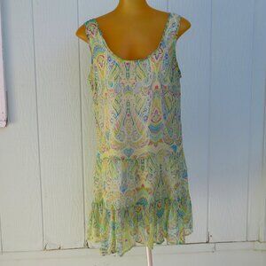 Vintage Y2K minidress with ruffle hem